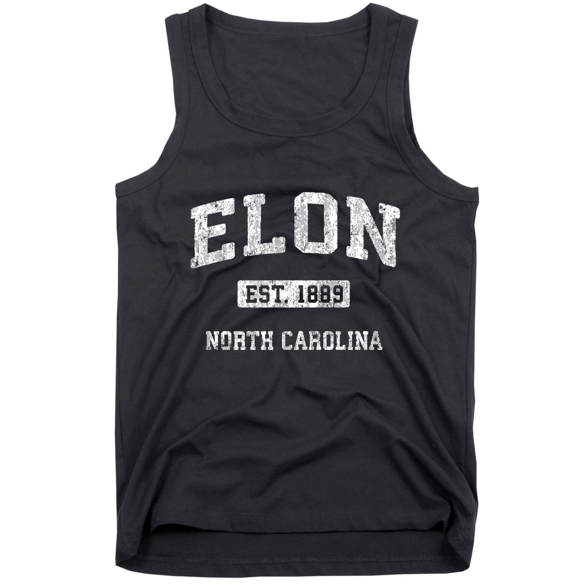 Elon North Carolina Nc Vintage Athletic Sports Design Tank Top