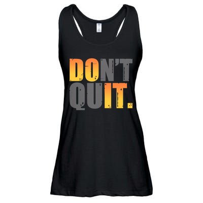 Encouraging Don't Quit Do it Ladies Essential Flowy Tank