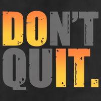 Encouraging Don't Quit Do it Golf Towel