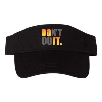 Encouraging Don't Quit Do it Valucap Bio-Washed Visor