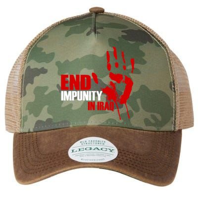 End Impunity In Iraq Legacy Tie Dye Trucker Hat