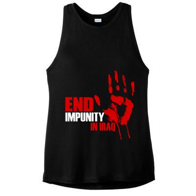 End Impunity In Iraq Ladies PosiCharge Tri-Blend Wicking Tank