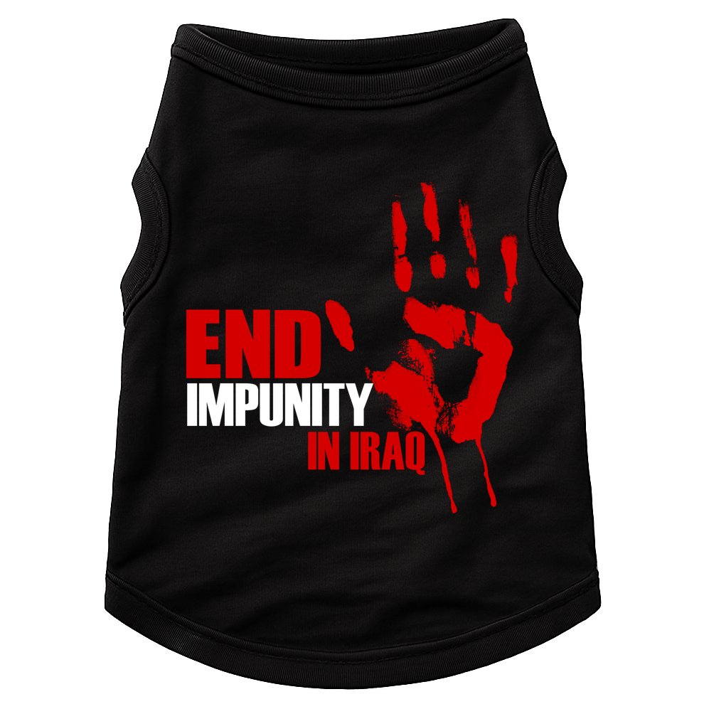 End Impunity In Iraq Doggie Tank