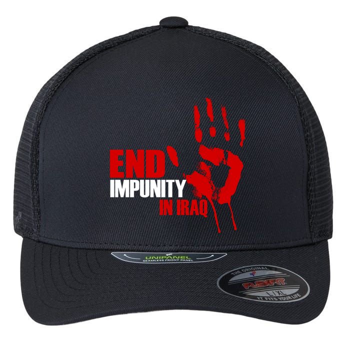 End Impunity In Iraq Flexfit Unipanel Trucker Cap