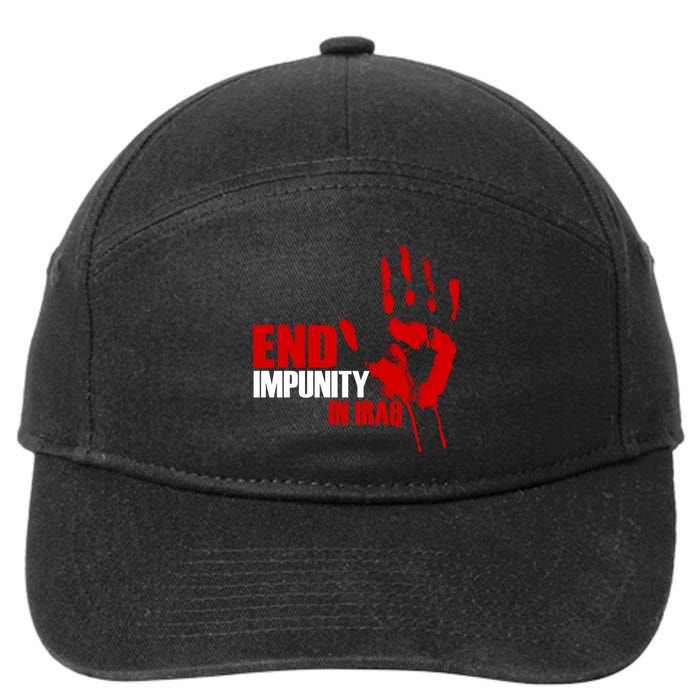 End Impunity In Iraq 7-Panel Snapback Hat