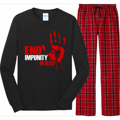 End Impunity In Iraq Long Sleeve Pajama Set