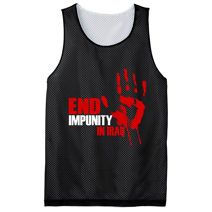 End Impunity In Iraq Mesh Reversible Basketball Jersey Tank