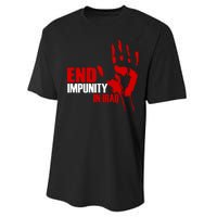 End Impunity In Iraq Performance Sprint T-Shirt