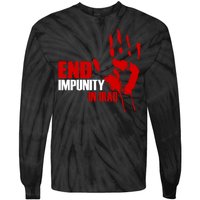 End Impunity In Iraq Tie-Dye Long Sleeve Shirt