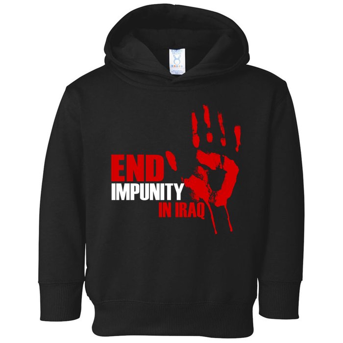 End Impunity In Iraq Toddler Hoodie