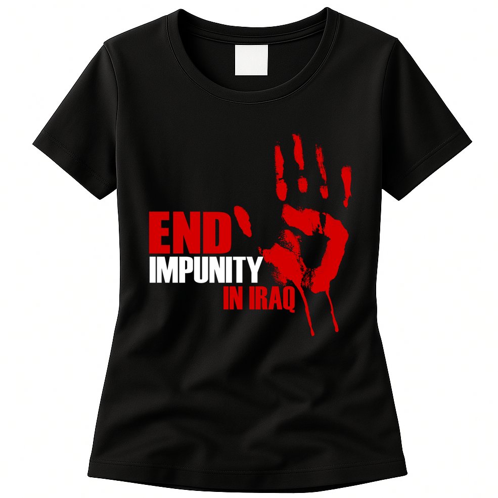 End Impunity In Iraq Womens T-Shirt