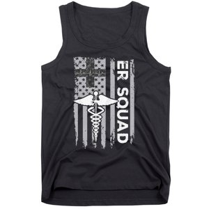 ER Nurse Doctor Emergency Room Hospital Squad Tank Top