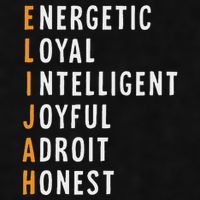 Elijah Name Definition Meaning Funny Birthday Ladies PosiCharge Tri-Blend Wicking Tank
