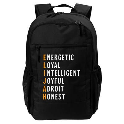 Elijah Name Definition Meaning Funny Birthday Daily Commute Backpack