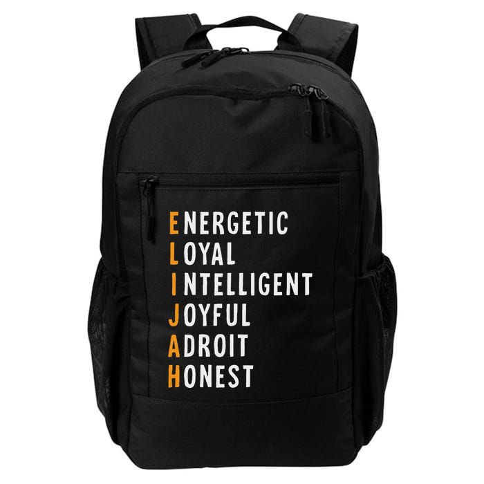 Elijah Name Definition Meaning Funny Birthday Backpack