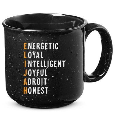Elijah Name Definition Meaning Funny Birthday 15oz Campfire Ceramic Mug