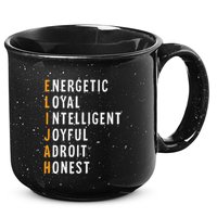 Elijah Name Definition Meaning Funny Birthday 15oz Campfire Ceramic Mug