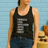 Elijah Name Definition Meaning Funny Birthday Womens Tank Top