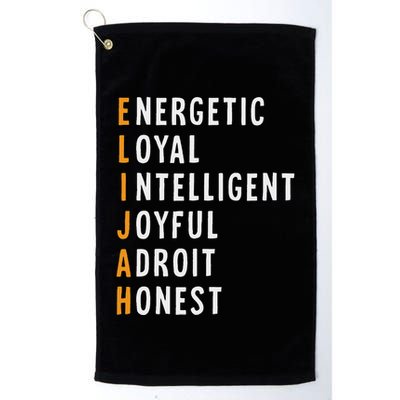 Elijah Name Definition Meaning Funny Birthday Golf Towel