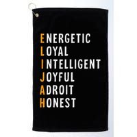 Elijah Name Definition Meaning Funny Birthday Golf Towel