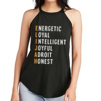 Elijah Name Definition Meaning Funny Birthday Women's Perfect Tri Rocker Tank