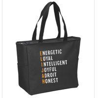 Elijah Name Definition Meaning Funny Birthday Zip Tote Bag
