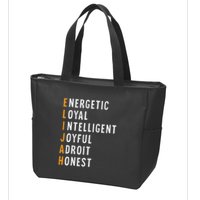 Elijah Name Definition Meaning Funny Birthday Zip Tote Bag