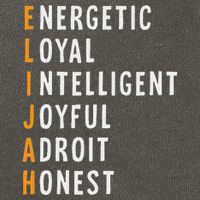 Elijah Name Definition Meaning Funny Birthday Cotton Canvas Backpack