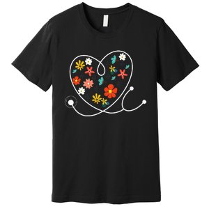 Easter Nurse Doctor Stethoscope Nurses Cute RN CNA Premium T-Shirt