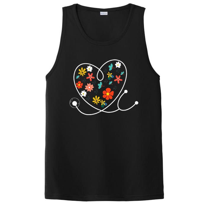 Easter Nurse Doctor Stethoscope Nurses Cute RN CNA PosiCharge Competitor Tank