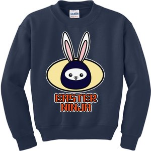 Easter Ninja Design For Easter Ninja Bunny Kids Sweatshirt