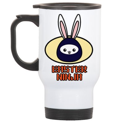 Easter Ninja Design For Easter Ninja Bunny Stainless Steel Travel Mug