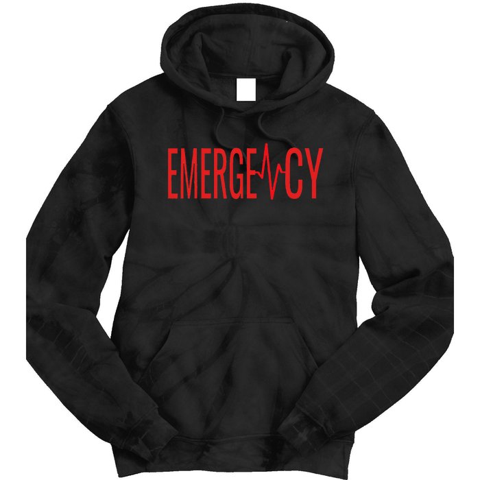 ER Nurse Doctor Emergency Room Hospital For EMT Students Tie Dye Hoodie