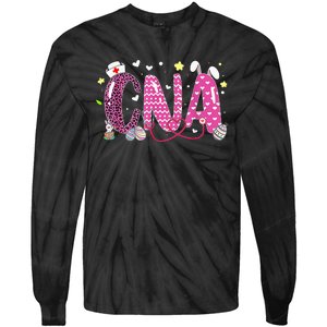 Easter Nurse Doctor Stethoscope Nurses Cute RN CNA Tie-Dye Long Sleeve Shirt