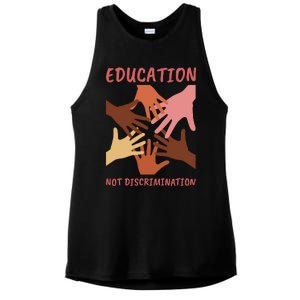 Education Not Discrimination Ladies PosiCharge Tri-Blend Wicking Tank