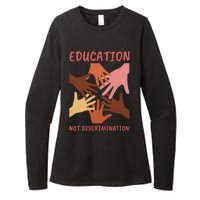 Education Not Discrimination Womens CVC Long Sleeve Shirt