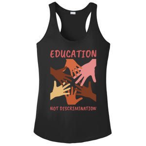 Education Not Discrimination Ladies PosiCharge Competitor Racerback Tank