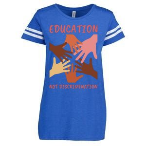 Education Not Discrimination Enza Ladies Jersey Football T-Shirt