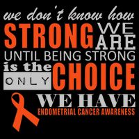 Endometrial Cancer Awareness Tall T-Shirt