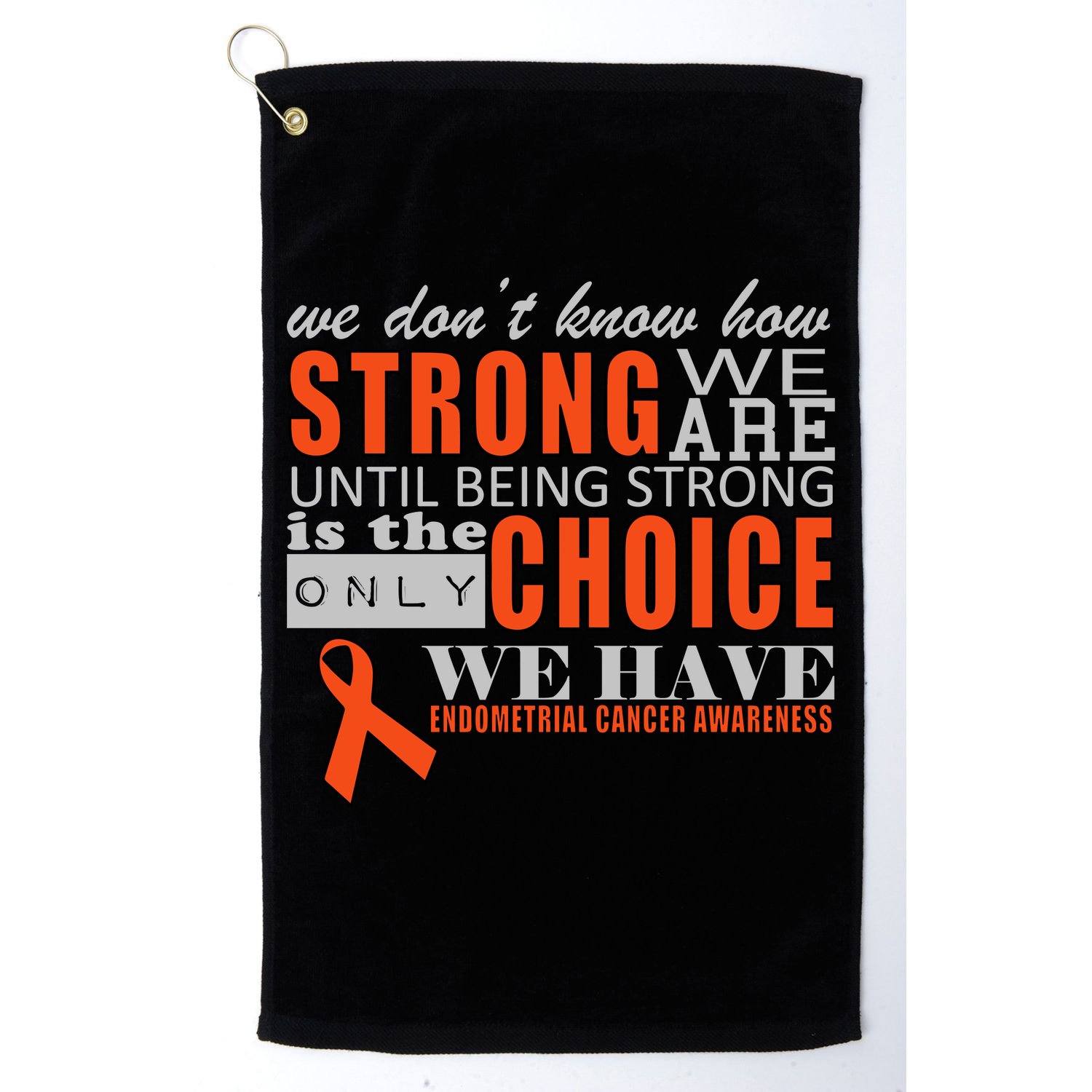 Endometrial Cancer Awareness Golf Towel