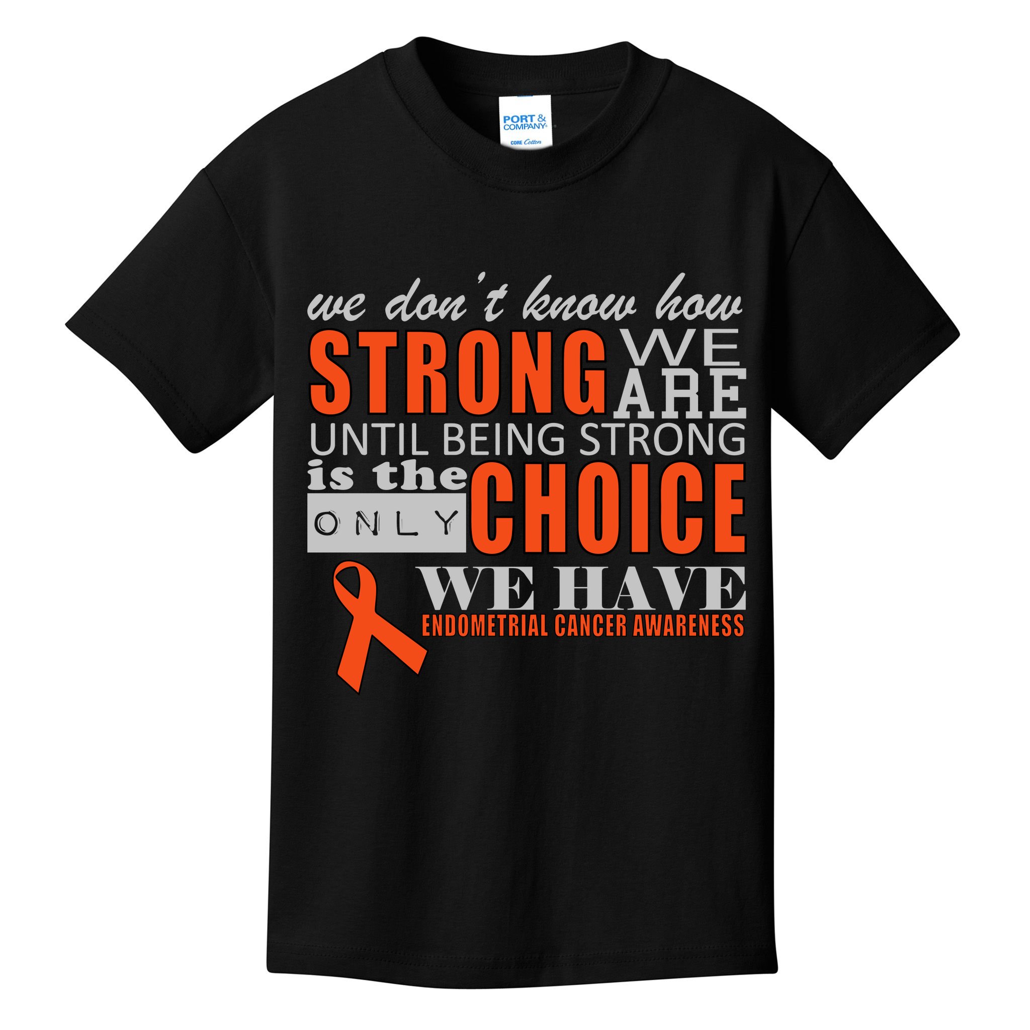 Endometrial Cancer Awareness Kids T-Shirt