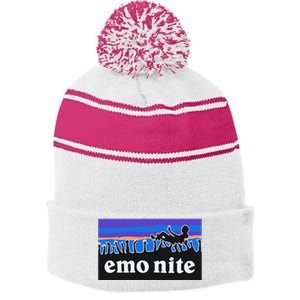 Emo Nite Emogonia Stripe Pom Pom Beanie