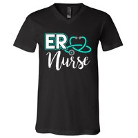 Er Nurse Emergency Room Medical Nursing School Nurse Day V-Neck T-Shirt