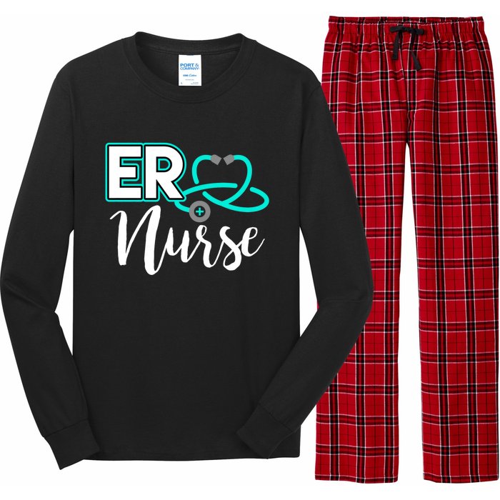 Er Nurse Emergency Room Medical Nursing School Nurse Day Long Sleeve Pajama Set