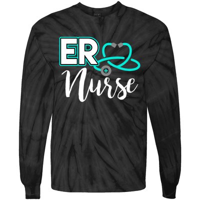 Er Nurse Emergency Room Medical Nursing School Nurse Day Tie-Dye Long Sleeve Shirt