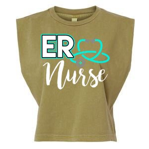 Er Nurse Emergency Room Medical Nursing School Nurse Day Garment-Dyed Women's Muscle Tee