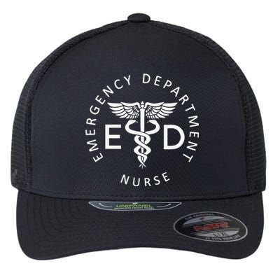 Emergency Nurse ED Nurse ER Emergency Department Nurse Week Flexfit Unipanel Trucker Cap