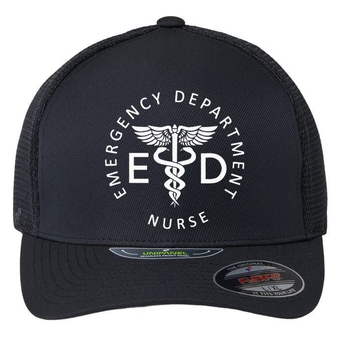 Emergency Nurse ED Nurse ER Emergency Department Nurse Week Flexfit Unipanel Trucker Cap