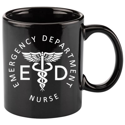 Emergency Nurse ED Nurse ER Emergency Department Nurse Week 11oz C Handle Ceramic Mug