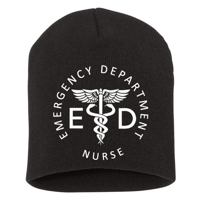 Emergency Nurse ED Nurse ER Emergency Department Nurse Week Short Acrylic Beanie